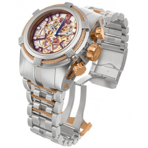 Invicta Jason Taylor Chronograph Skeleton Dial Stainless Steel Men's Watch 14428 watches