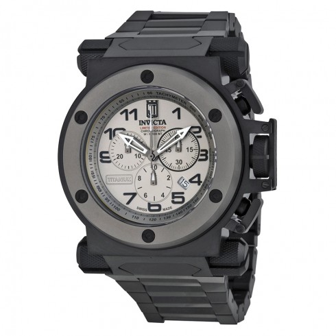 Invicta Jason Taylor Chronograph Titanium Dial Black Ion-plated Men's Watch 14515 watches