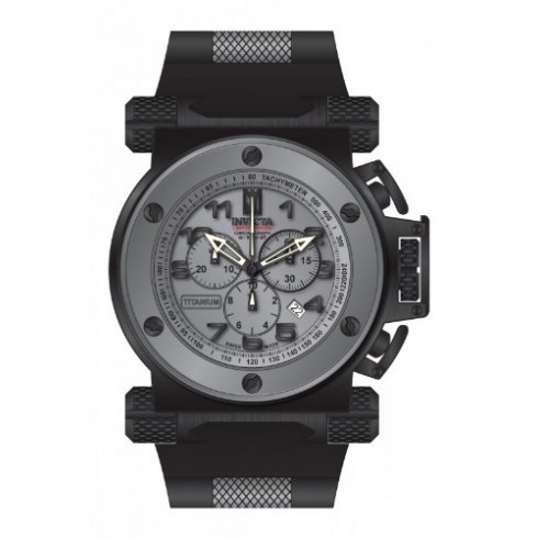 Invicta Jason Taylor Chronograph Titanium Dial Black Polyurethane Rubber Men's Watch 14516 watches
