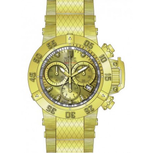 Invicta Jason Taylor Gold-tone Dial Gold Ion-plated Stainless Steel Men's Watch 14597 watches