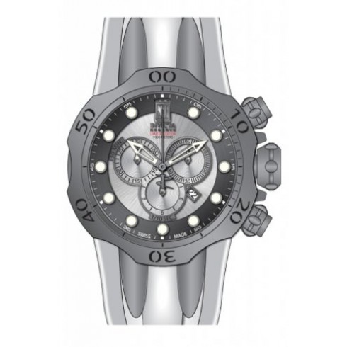 Invicta Jason Taylor Venom Chronograph Grey Dial White Polyurethane Men's Watch 14414 watches
