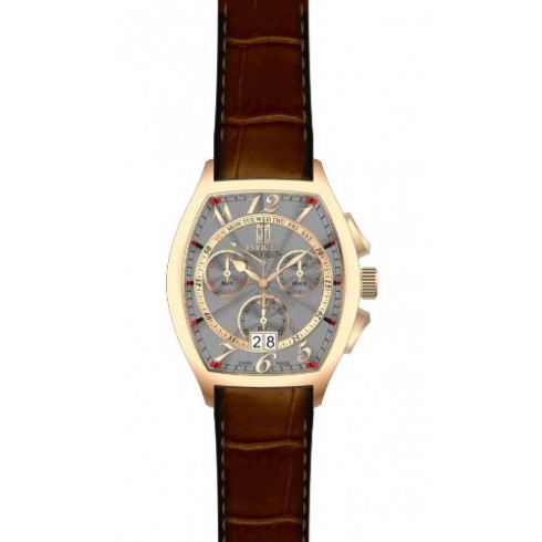 Invicta Jason Taylor Vintage Chronograph Grey Dial Brown Leather Men's Watch 14696 watches