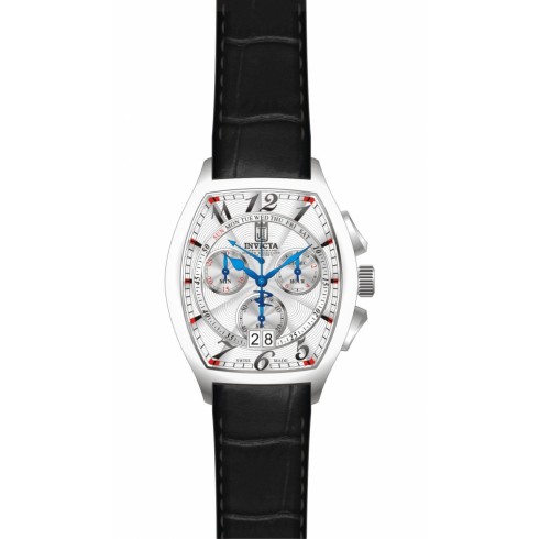 Invicta Jason Taylor Vintage Chronograph Silver Dial Black Leather Men's Watch 14695 watches
