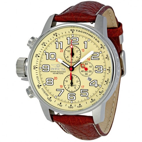 Invicta Lefty Chronograph Brown Leather Men's Watch 2772 watches