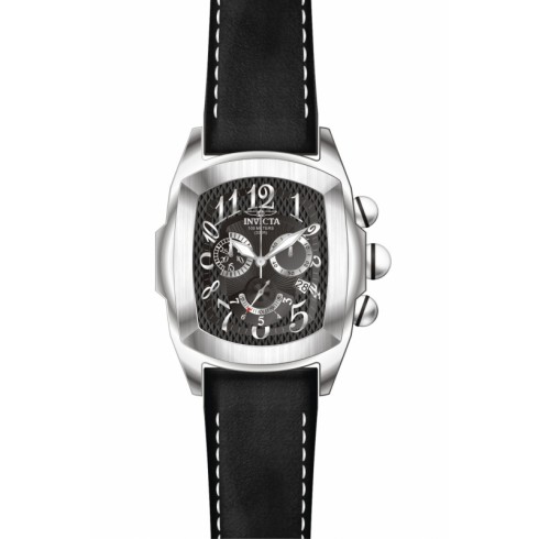 Invicta Lupah Chronograph Black Dial Stainless Steel Black Leather Men's Watch 13691 watches