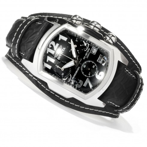 Invicta Lupah Chronograph Black Dial Stainless Steel Men's Watch 11321 watches