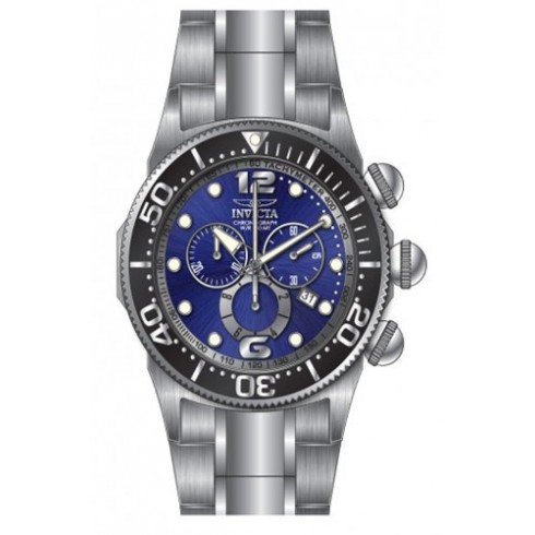 Invicta Lupah Chronograph Blue Dial Stainless Steel Men's Watch 14196 watches