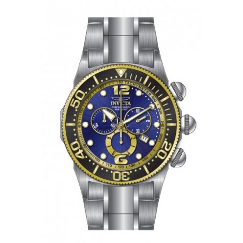 Invicta Lupah Chronograph Blue Dial Stainless Steel Men's Watch 14201 watches