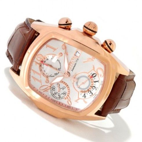 Invicta Lupah Chronograph Silver Dial Rose Gold-tone PVD Men's Watch 12619 watches