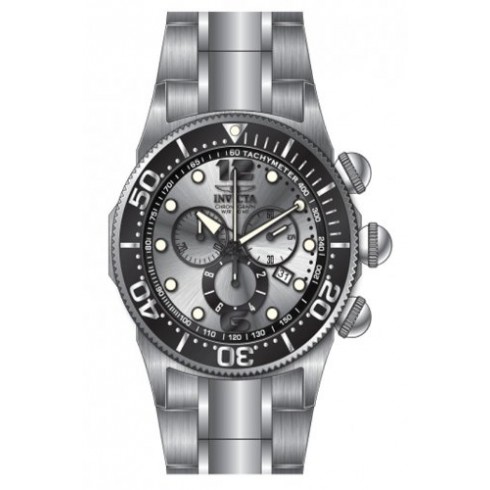 Invicta Lupah Chronograph Silver-tone Dial Stainless Steel Men's Watch 14199 watches