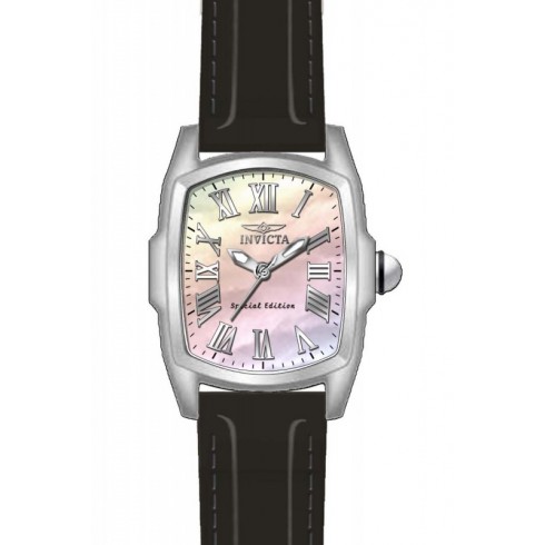 Invicta Lupah Mother of Pearl Dial Black Leather Ladies Watch 20458 watches