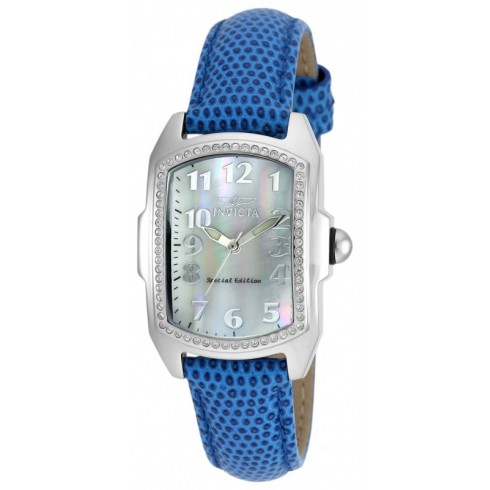 Invicta Lupah Mother of Pearl Dial Blue Leather Ladies Watch 19520 watches