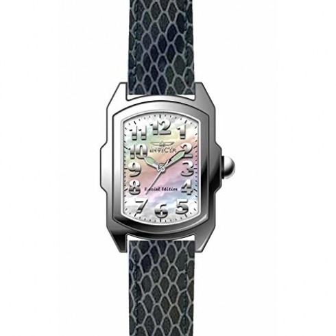 Invicta Lupah Mother of Pearl Dial Grey Leather Ladies Watch 19016 watches