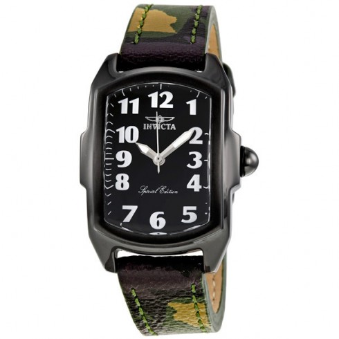 Invicta Lupah Special Edition Black Dial Camouflage Leather Ladies Watch 1032 watches