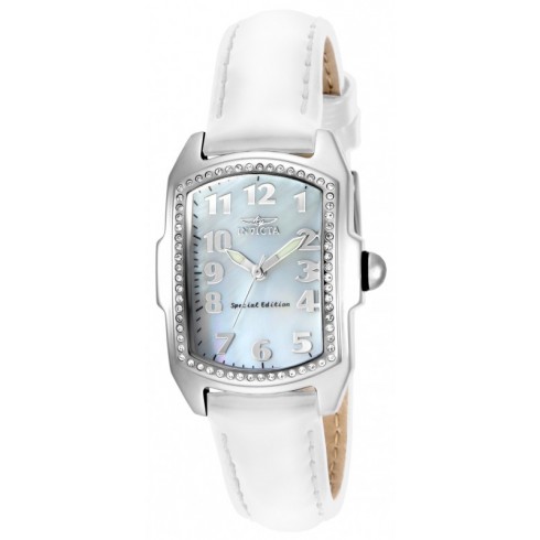 Invicta Lupah Special Edition Mother of Pearl Dial White Leather Ladies Watch 13612 watches