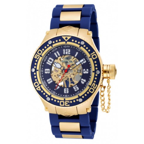 Invicta Mechanical Corduba Blue Skeleton Blue Polyurethane Men's Watch 17247 watches