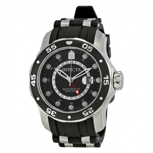 Replica Invicta Men's Pro Diver Scuba Swiss GMT Black Dial Watch 6987 Watch