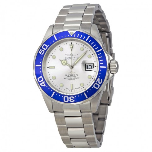 Invicta Men's Pro Diver Swiss Quartz Watch with Blue Bezel 4856 watches