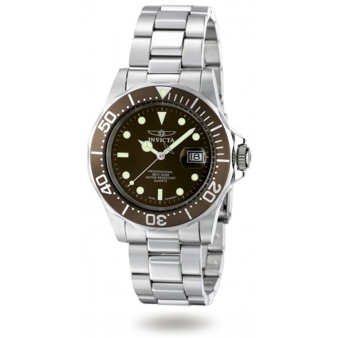 Invicta Men's Pro Diver Swiss Quartz Watch with Brown Bezel 4857 watches