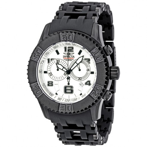 Invicta Men's Sea Spider Chronograph Black Polyurethane Watch 1776 watches