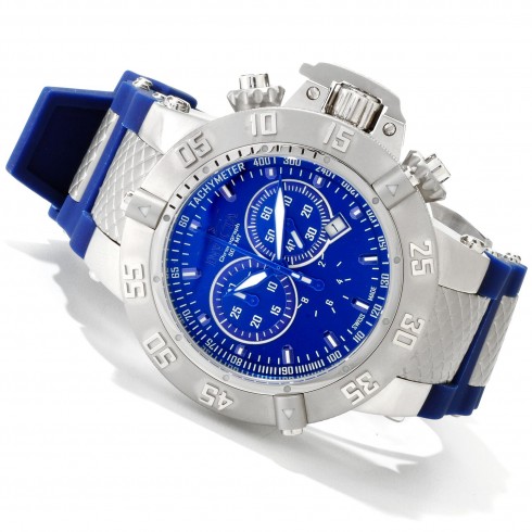 Invicta Men's Subaqua Noma III Blue Dial Stainless Steel Chronograph 1381 watches