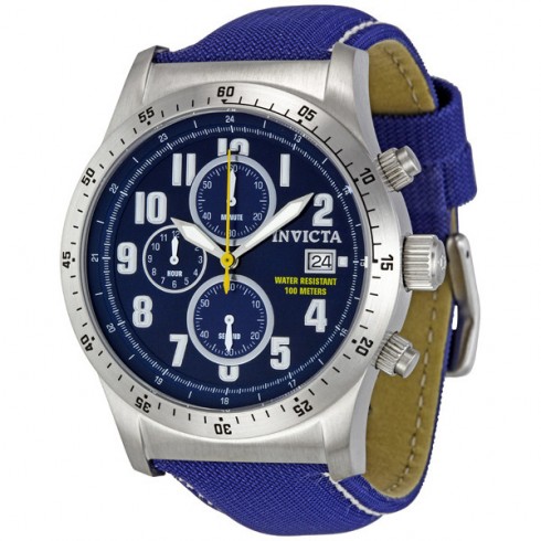 Invicta Military Chronograph Stainless Steel Blue Dial Men's Watch 1317 watches