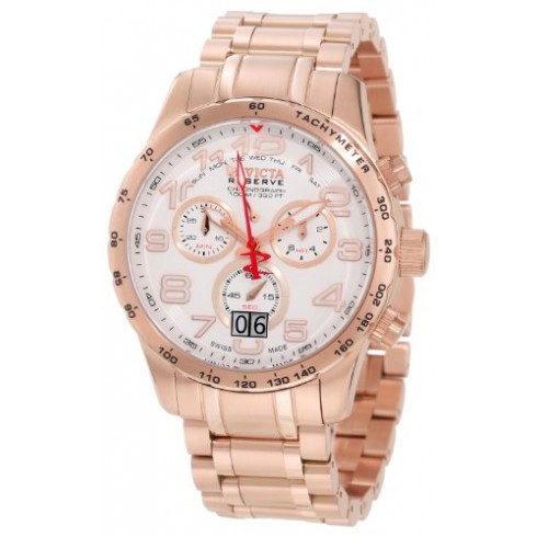 Invicta Military Reserve Chronograph White Dial Rose Gold-plated Men's Watch 10743 watches
