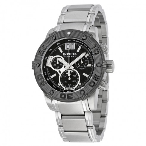 Invicta Ocean Reef Reserve Black Dial Stainless Steel Men's Watch 10591 watches