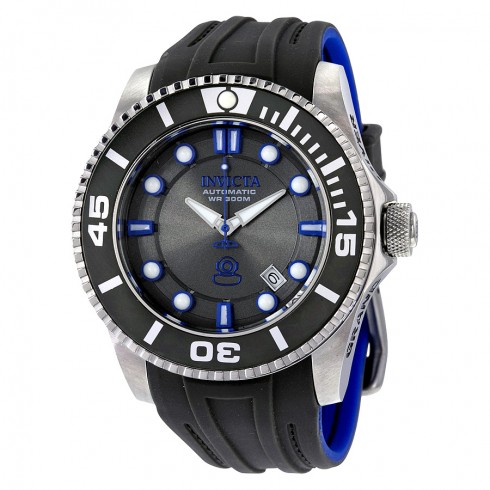Invicta Pro Diver Automatic Black Dial Black and Blue Silicone Men's Watch 20200 watches