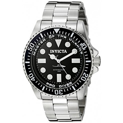 Invicta Pro Diver Black Dial Stainless Steel Men's Stainless Steel Watch 20119 watches
