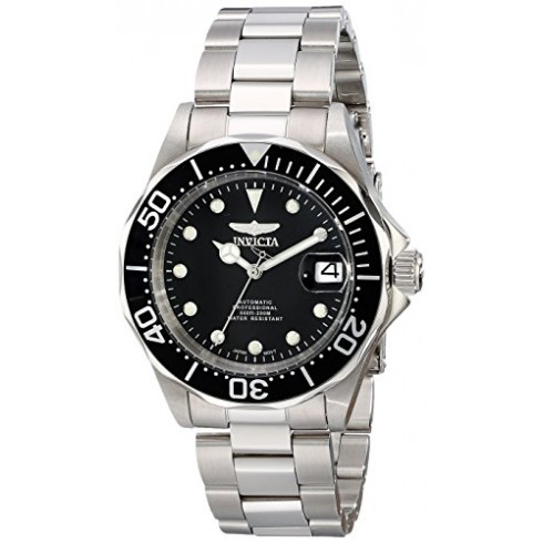 Invicta Pro Diver Automatic Black Dial Stainless Steel Men's Watch 17039 watches