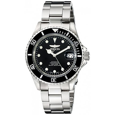 Invicta Pro Diver Automatic Black Dial Stainless Steel Men's Watch 17044 watches