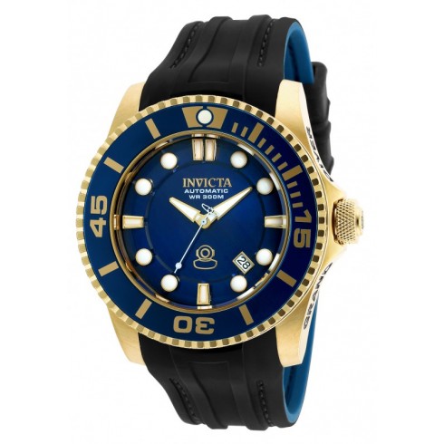 Invicta Pro Diver Automatic Blue Dial Black and Darlk Blue Polyurethane Men's Watch 20203 watches