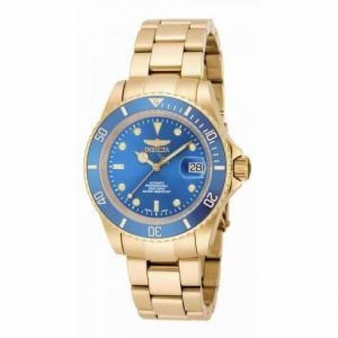 Invicta Pro Diver Automatic Blue Dial Gold-plated Men's Watch 18507 watches