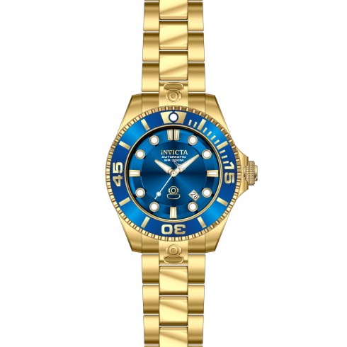 Invicta Pro Diver Automatic Blue Dial Gold-plated Men's Watch 19806 watches
