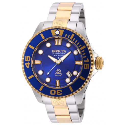 Invicta Pro Diver Automatic Blue Dial Two-tone Stainless Steel Men's Watch 19804 watches