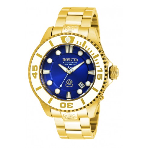 Invicta Pro Diver Automatic Blue Dial Yellow Gold-plated Men's Watch 20177 watches