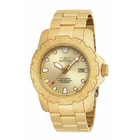 Invicta Pro Diver Automatic Champagne Dial Gold-plated Men's Watch 17091 watches