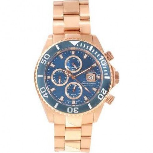 Invicta Pro Diver Automatic Chronograph Blue Dial Rose Gold-plated Men's Watch 13012 watches