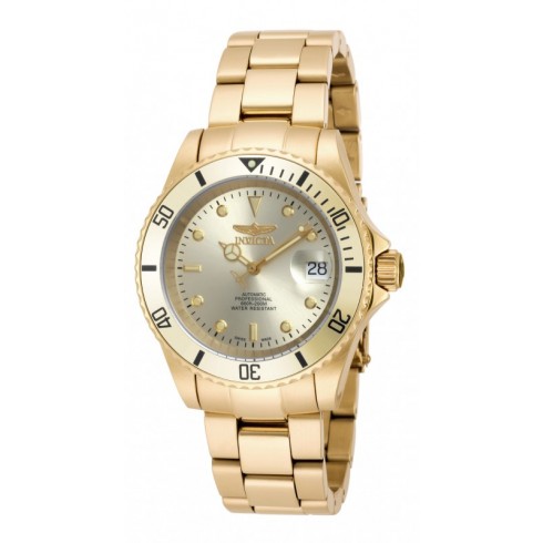 Invicta Pro Diver Automatic Gold Dial Gold-plated Men's Watch 18508 watches