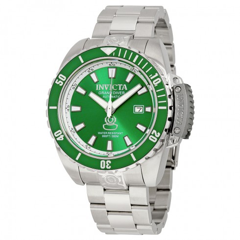 Invicta Pro Diver Automatic Green Dial Stainless Steel Men's Watch 19867 watches