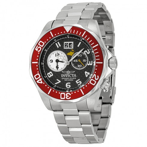 Invicta Pro Diver Black Carbon Fiber Dial Stainless Steel Men's Watch 14444 watches