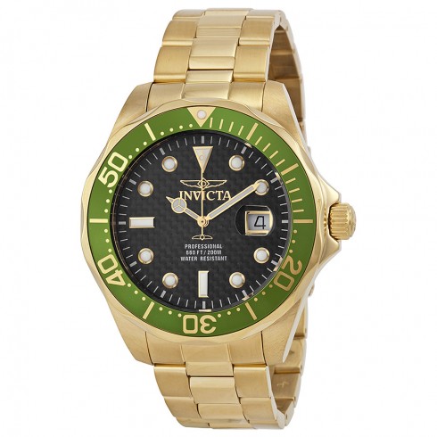Invicta Pro Diver Black Dial 18kt Gold-plated Men's Watch 14358 watches
