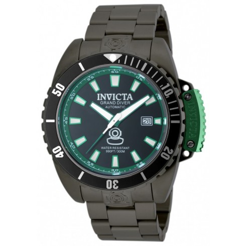 Invicta Pro Diver Automatic Black Dial Gunmetal Ion-plated Men's Watch 19871 watches