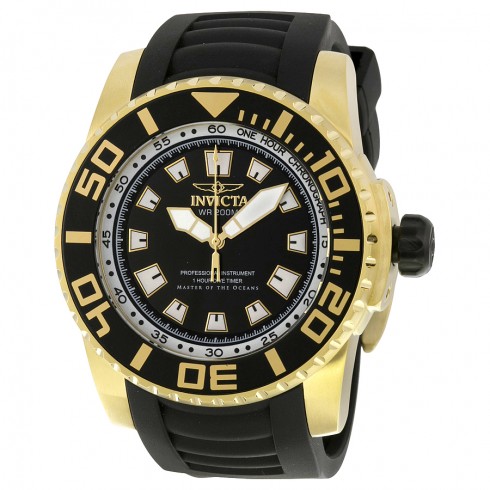 Invicta Pro Diver Black Dial Black Rubber Men's Watch 14663 watches