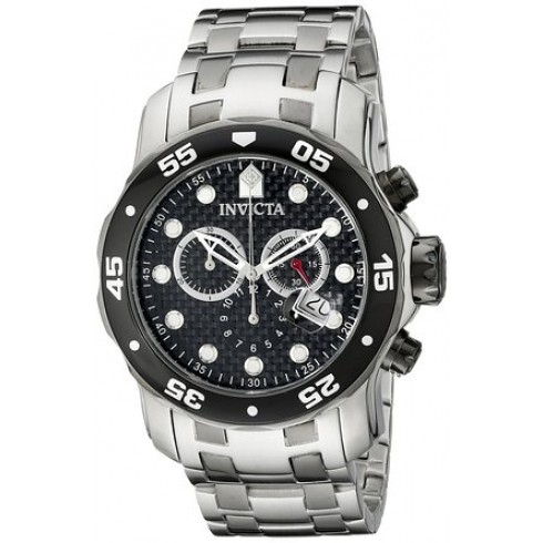 Invicta Pro Diver Black Dial Chronograph Men's Watch 14339 watches