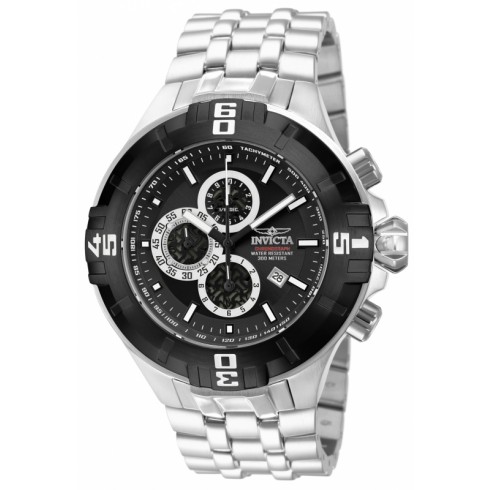 Invicta Pro Diver Black Dial Chronograph Stainless Steel Men's Watch 12364 watches