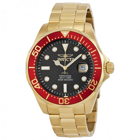Invicta Pro Diver Black Dial Gold-plated Men's Watch 14359 watches