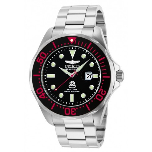 Invicta Pro Diver Black Dial Stainless Steel Men's Watch 14652 watches