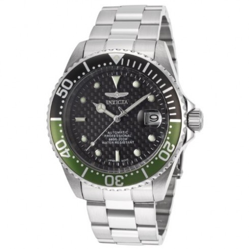 Invicta Pro Diver Black Dial Stainless Steel Men's Watch 15586 watches